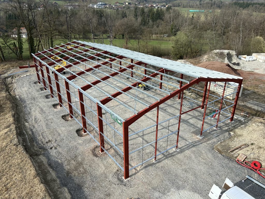 ibla bâtiment en charpente métallique standard bi pente - charpente acier pour fabrication d'atelier, hangar agricole